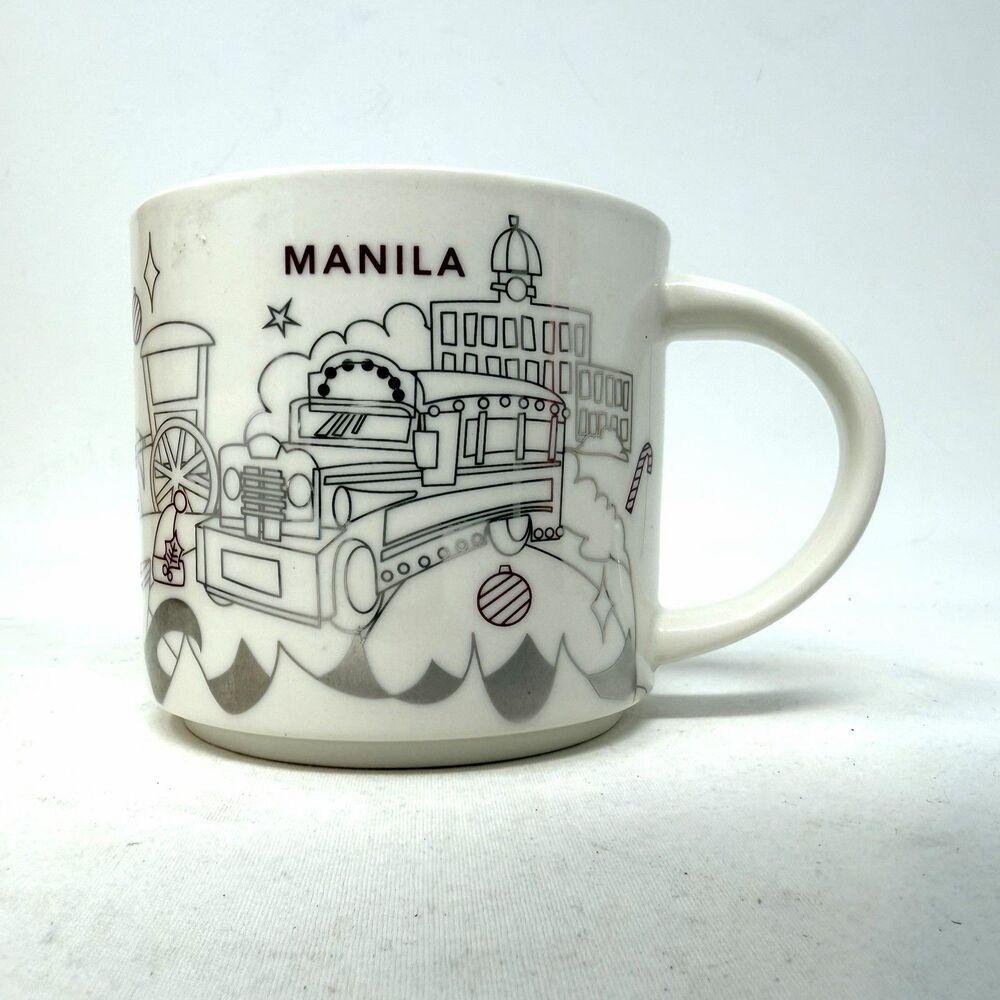 NWOB Starbucks YOU ARE HERE Manila Coffee Mug Philippines Gift